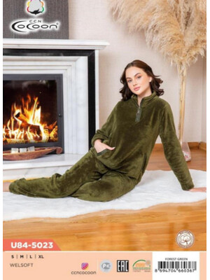 Купить Теплый женский костюм из велсофта COCOON U84-5023 в Украина в Lingerie.ua - Одяг для дому та відпочинку, Фото 2