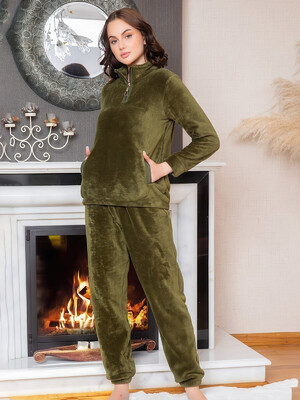 Купить Теплый женский костюм из велсофта COCOON U84-5023 в Украина в Lingerie.ua - Одяг для дому та відпочинку, Фото 3