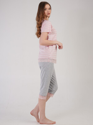Купить Хлопковый комплект с капри VIENETTA 2113850000 в Украина в Lingerie.ua - Одяг для дому та відпочинку, Фото 2