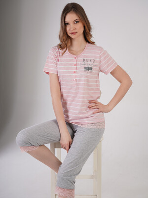 Купить Хлопковый комплект с капри VIENETTA 2113850000 в Украина в Lingerie.ua - Одяг для дому та відпочинку, Фото 5