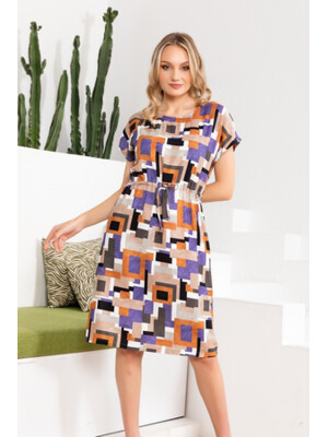 Купить Платье женское с геометрическим принтом COCOON K2-2877 в Украина в Lingerie.ua - Одяг для дому та відпочинку, Фото 2