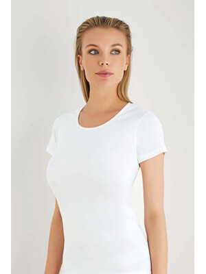 Купить Хлопковая женская футболка с коротким рукавом SEVIM 070 в Украина в Lingerie.ua - Одяг для дому та відпочинку, Фото 4