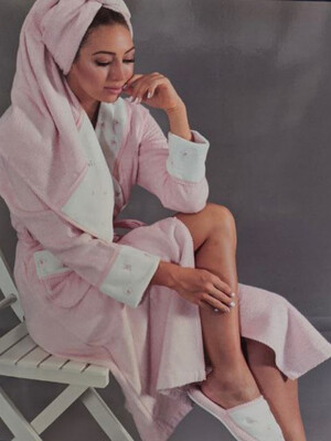 Купить Женский махровый халат с тапочками MAISON D'OR Lavoine в Украина