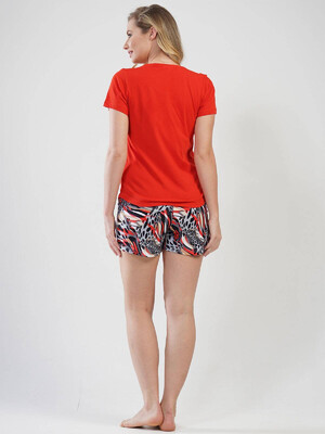 Купить Хлопковая пижама с шортами VIENETTA 1120077754 в Украина в Lingerie.ua - Одяг для дому та відпочинку, Фото 2