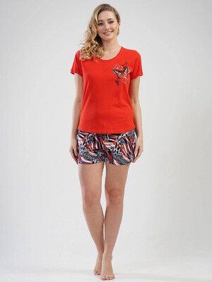 Купить Хлопковая пижама с шортами VIENETTA 1120077754 в Украина в Lingerie.ua - Одяг для дому та відпочинку, Фото 3