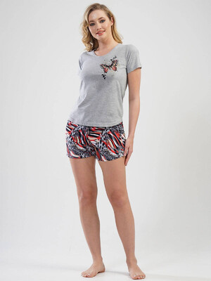 Купить Хлопковая пижама с шортами VIENETTA 1120077754 в Украина в Lingerie.ua - Одяг для дому та відпочинку, Фото 7