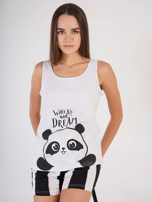 Купить Хлопковый комплект с шортами VIENETTA 2111660351 в Украина в Lingerie.ua - Одяг для дому та відпочинку, Фото 1