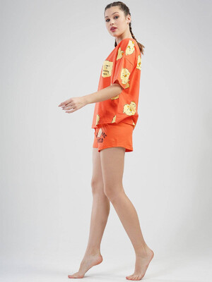 Купить Хлопковый комплект из футболки и шорт VIENETTA 1112470638 в Украина в Lingerie.ua - Одяг для дому та відпочинку, Фото 2