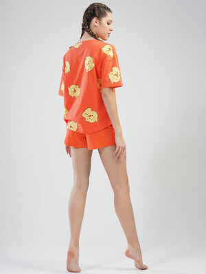 Купить Хлопковый комплект из футболки и шорт VIENETTA 1112470638 в Украина в Lingerie.ua - Одяг для дому та відпочинку, Фото 3