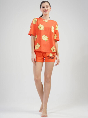 Купить Хлопковый комплект из футболки и шорт VIENETTA 1112470638 в Украина в Lingerie.ua - Одяг для дому та відпочинку, Фото 4