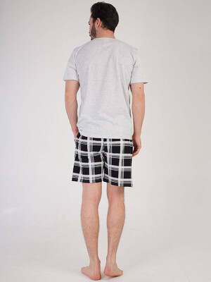 Купить Хлопковый комплект с шортами в клетку VIENETTA MAN 2122646006 в Украина в Lingerie.ua - Одяг для дому та відпочинку, Фото 3