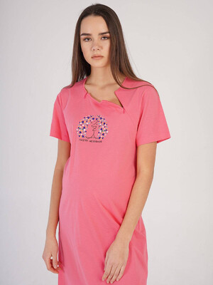 Купить Хлопковая туника для беременных и кормящих мам VIENETTA 2112550000 в Украина в Lingerie.ua - Одяг для дому та відпочинку, Фото 2