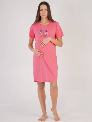 Купить Хлопковая туника для беременных и кормящих мам VIENETTA 2112550000 в Украина в Lingerie.ua - Одяг для дому та відпочинку, Фото 4