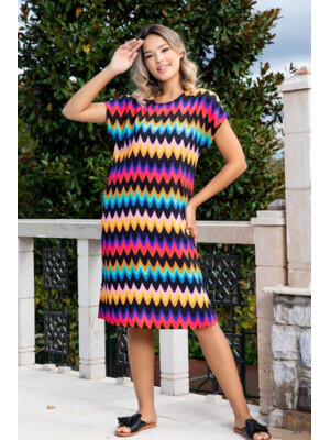 Купить Платье летнее с цветным принтом COCOON K2-2657 в Украина в Lingerie.ua - Одяг для дому та відпочинку, Фото 2