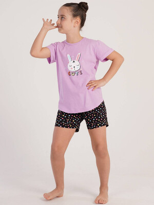 Купить Хлопковая пижама с шортами VIENETTA KIDS 2126650094 в Украина в Lingerie.ua - Одяг для дому та відпочинку, Фото 3