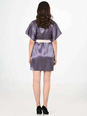 Купить Шелковый халат на запах VIENETTA SATEEN 1610024848 в Украина в Lingerie.ua - Одяг для дому та відпочинку, Фото 4