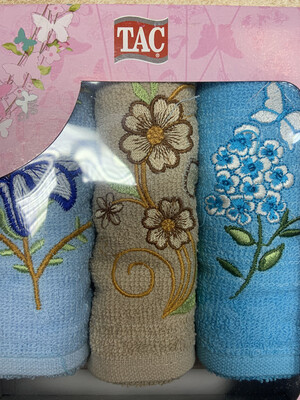 Набор махровых кухонных полотенец 3 в 1 TAC  ASORTI 30*50