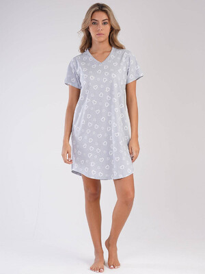 Купить Хлопковая ночная сорочка с коротким рукавом VIENETTA 2123511089 в Украина в Lingerie.ua - Одяг для дому та відпочинку, Фото 4