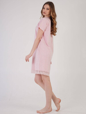 Купить Хлопковая ночная сорочка с кружевом VIENETTA 2113940000 в Украина в Lingerie.ua - Одяг для дому та відпочинку, Фото 4