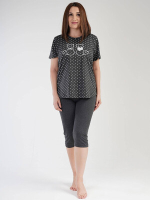 Купить Хлопковая пижама с капри VIENETTA 3031940451 в Украина в Lingerie.ua - Одяг для дому та відпочинку, Фото 5