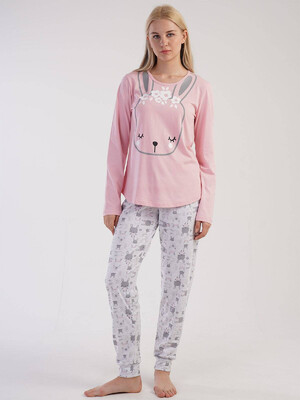 Хлопковый комплект с брюками на манжете VIENETTA 3032610782