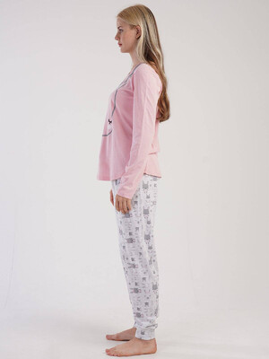 Купить Хлопковый комплект с брюками на манжете VIENETTA 3032610782 в Украина в Lingerie.ua - Одяг для дому та відпочинку, Фото 6