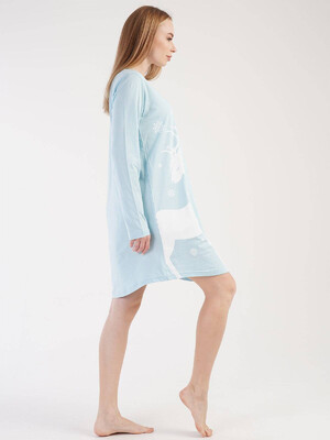 Купить Хлопковая туника с длинным рукавом VIENETTA 3031290000 в Украина в Lingerie.ua - Одяг для дому та відпочинку, Фото 7