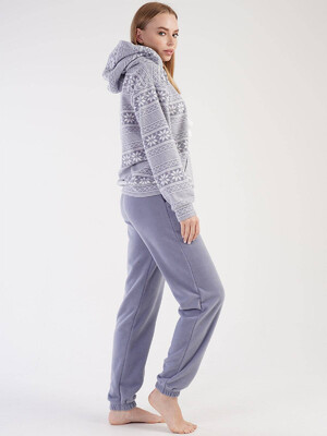 Купить Флисовый домашний костюм с капюшоном VIENETTA 3030233972 в Украина в Lingerie.ua - Одяг для дому та відпочинку, Фото 2