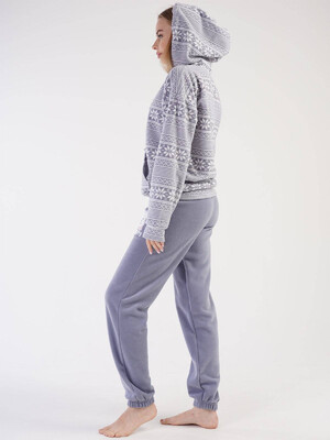 Купить Флисовый домашний костюм с капюшоном VIENETTA 3030233972 в Украина в Lingerie.ua - Одяг для дому та відпочинку, Фото 4