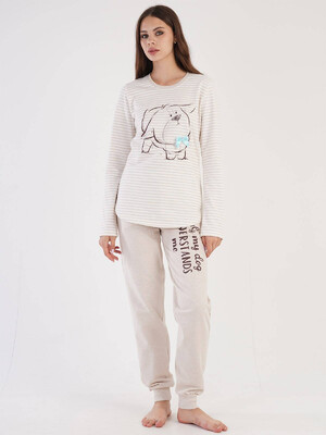 Купить Байковый комплект с длинным рукавом VIENETTA 3032280000 в Украина в Lingerie.ua - Одяг для дому та відпочинку, Видео