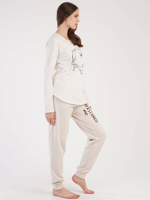 Купить Байковый комплект с длинным рукавом VIENETTA 3032280000 в Украина в Lingerie.ua - Одяг для дому та відпочинку, Фото 2