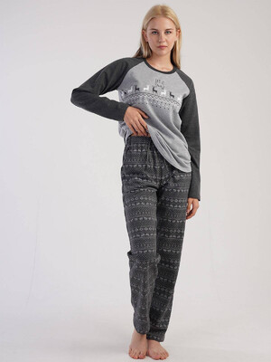 Купить Байковый комплект с длинным рукавом VIENETTA 3040941849 в Украина в Lingerie.ua - Одяг для дому та відпочинку, Фото 6