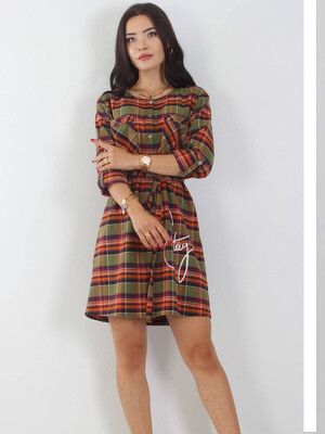 Купить Фланелевый халат на пуговицах JEN 03402 в Украина в Lingerie.ua - Одяг для дому та відпочинку, Фото 1