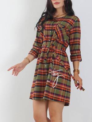 Купить Фланелевый халат на пуговицах JEN 03402 в Украина в Lingerie.ua - Одяг для дому та відпочинку, Фото 2