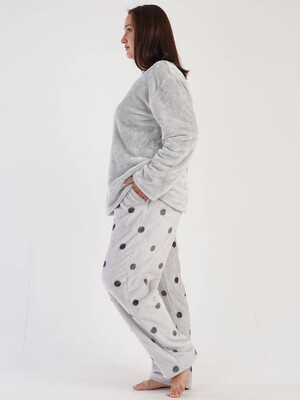 Купить Теплый домашний костюм из велсофта VIENETTA 3040662874 в Украина в Lingerie.ua - Одяг для дому та відпочинку, Фото 3