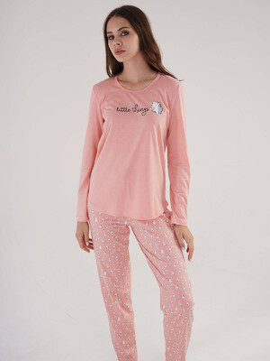 Купить Хлопковый домашний комплект с длинный рукавом VIENETTA 3041223414 в Украина в Lingerie.ua - Одяг для дому та відпочинку, Фото 5