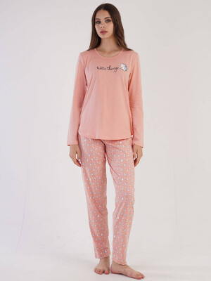 Купить Хлопковый домашний комплект с длинный рукавом VIENETTA 3041223414 в Украина в Lingerie.ua - Одяг для дому та відпочинку, Фото 6