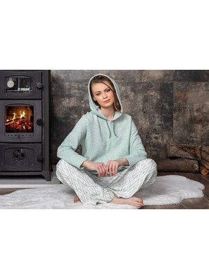 Купить Кашемировый костюм с капюшоном MISSENDO U6737 в Украина в Lingerie.ua - Одяг для дому та відпочинку, Фото 2