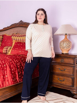 Хлопковая пижама с брюками SABRINA О-42170