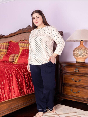 Купить Бавовняна піжама зі штанами SABRINA О-42170 в Украина в Lingerie.ua - Одяг для дому та відпочинку, Фото 4