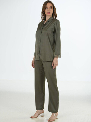 Купить Шелковая пижама с длинным рукавом VIENETTA 1612425290 в Украина в Lingerie.ua - Одяг для дому та відпочинку, Видео