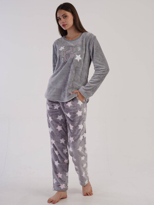 Купить Плюшевый теплый домашний костюм VIENETTA 3040693983 в Украина в Lingerie.ua - Одяг для дому та відпочинку, Фото 4