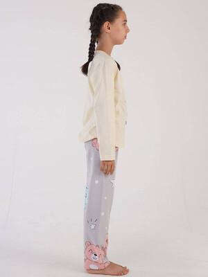 Купить Хлопковая пижама с длинным рукавом VIENETTA KIDS 3051331510 в Украина в Lingerie.ua - Одяг для дому та відпочинку, Фото 3