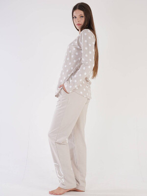 Купить Байковая пижама с длинным рукавом VIENETTA 3032591379 в Украина в Lingerie.ua - Одяг для дому та відпочинку, Фото 2