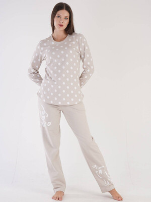 Купить Байковая пижама с длинным рукавом VIENETTA 3032591379 в Украина в Lingerie.ua - Одяг для дому та відпочинку, Фото 3