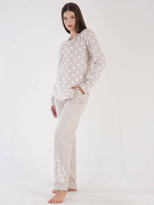 Купить Байковая пижама с длинным рукавом VIENETTA 3032591379 в Украина в Lingerie.ua - Одяг для дому та відпочинку, Фото 4