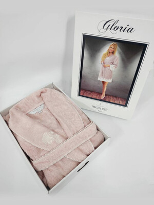 Купить Халат махровый из бамбука с кружевом MAISON D'OR Gloria Bamboo в Украина в Lingerie.ua - Одяг для дому та відпочинку, Фото 3