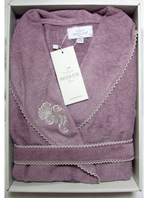 Купить Халат махровый из бамбука с кружевом MAISON D'OR Gloria Bamboo в Украина в Lingerie.ua - Одяг для дому та відпочинку, Фото 4