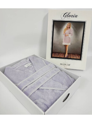 Купить Халат махровый из бамбука с кружевом MAISON D'OR Gloria Bamboo в Украина в Lingerie.ua - Одяг для дому та відпочинку, Фото 5