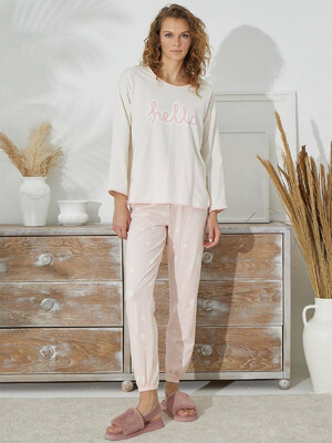 Купить Хлопковый комплект с брюками SEVIM 15056 в Украина в Lingerie.ua - Одяг для дому та відпочинку, Фото 3